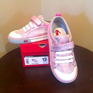 See Kai Run - Girls Pink Glitter Sneakers